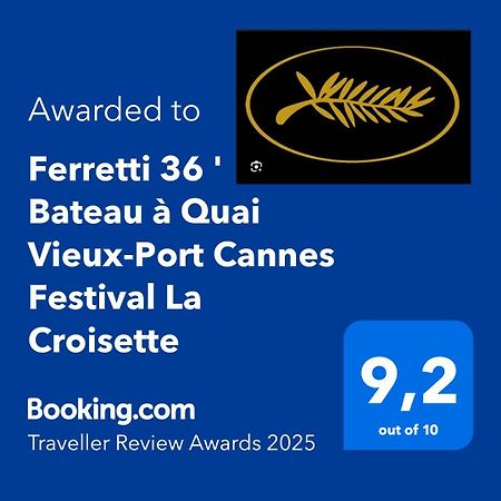 Ferretti 36 ' Bateau à Quai Vieux-Port Cannes Festival La Croisette Exterior foto