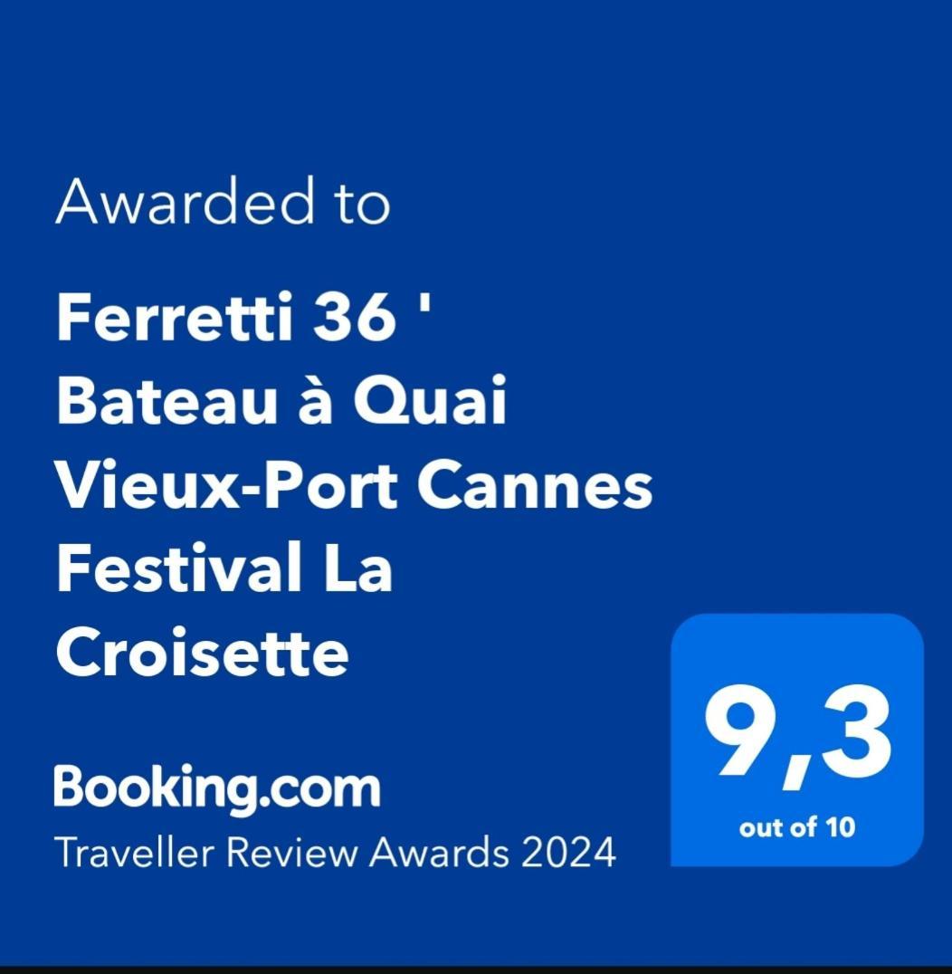 Ferretti 36 ' Bateau à Quai Vieux-Port Cannes Festival La Croisette Exterior foto